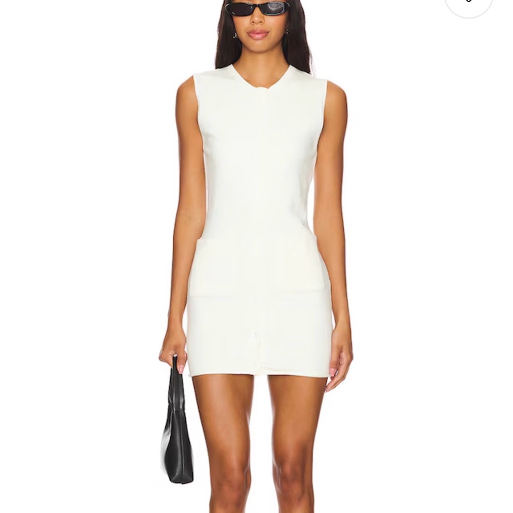 REVOLVE Kourt Mini Dress in Ivory - Classic Chic
